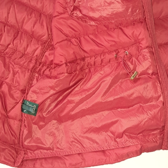 Ralph Lauren Quilted Down Puffer Zip Up High Neck Cinched Coat - Picture 6 of 10